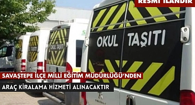 SAVAŞTEPE İLÇE MİLLİ EĞİTİM MÜDÜRLÜĞÜ'NDEN