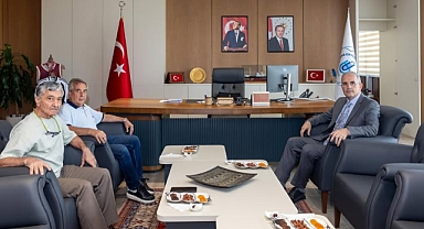 AK Parti Bandırma İlçe Başkanı Göksel Karlahan, BANÜ Rektörü Prof. Dr. İsmail Boz’a  Ziyarette Bulundu