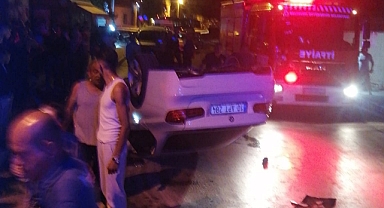 Altıeylül’de Kontrolden Çıkan Araç Ağaca Çarptı