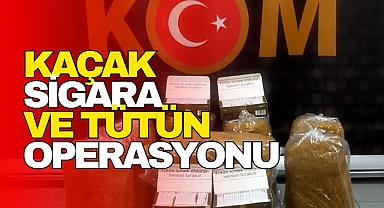 Ayvalık’ta Kaçak Sigara ve Tütün Operasyonu