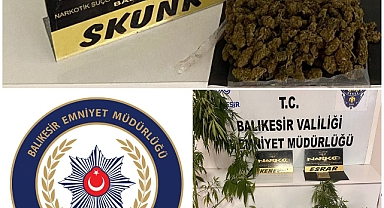 Balıkesir'de Narkotik Operasyonu: Skunk ve Kenevir Ele Geçirildi
