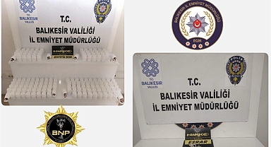 Balıkesir'de Uyuşturucu Operasyonu: 8 Bin Adedin Üzerinde Sentetik Ecza Ele Geçirildi