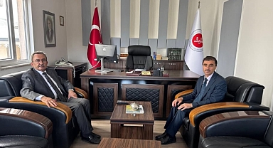 Balıkesir İl Müftüsü Hasan Hayri Yaşar, İvrindi İlçe Müftüsü Eyüp Kalkan’ı Ziyaret Etti