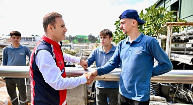 Başkan Ahmet Akın’dan Gönen Teksüt Fabrikası’na Taziye ve Destek Ziyareti