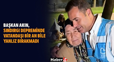 Başkan Akın, Sındırgı Depreminde Vatandaşı Bir An Bile Yanlız Bırakmadı