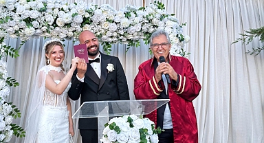 Başkan Dursun Mirza, Eylül ve Mikail’in Nikâhını Kıydı