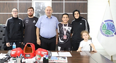 Başkan İbrahim Palaz, Ulusal ve Uluslararası Başarı Elde Eden Sporcuları Ağırladı