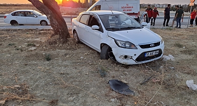 Burhaniye’de Hastane Yolu Üzerinde Trafik Kazası: Yaralı Sürücü Kurtarıldı