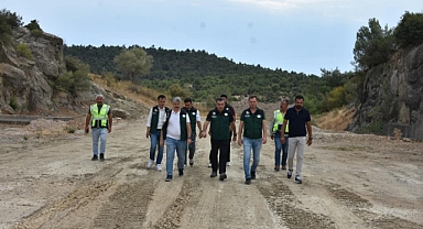 DSİ 25. Bölge Müdürlüğü Bigadiç Değirmenli Göleti’nde Proje İncelemesi Gerçekleştirdi