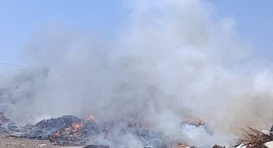 Edremit Eminkuyu Çöplüğünde 12 Noktada Çıkan Yangın Kontrol Altına Alındı