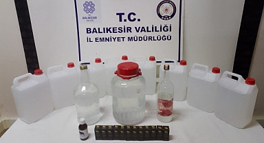 Edremit’te Kaçak Alkol Operasyonu: 66 Litre Alkol Ele Geçirildi