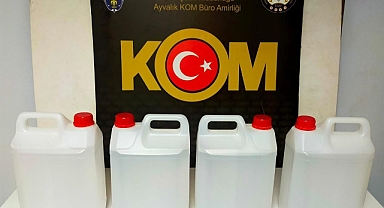 Edremit ve Ayvalık’ta Kaçak Alkol Operasyonu: 40 Litre Etil Alkol Ele Geçirildi