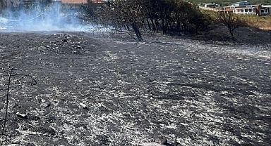 Erdek Aşağıyapıcı Mahallesi'nde Arazi Yangını Söndürüldü