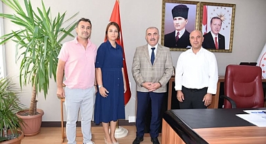 Erdek Öğretmenevi Yönetiminden İl Millî Eğitim Müdürü Murat Demir’e Ziyaret