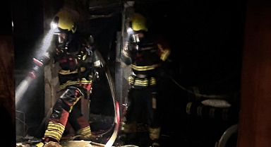 Gömeç İlçesi Artur Tatil Sitesi’nde Ev Yangını