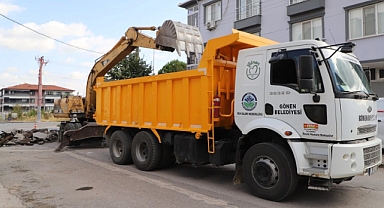 Gönen’de Sıcak Asfalt Öncesi Asfalt Söküm Çalışmaları Başladı