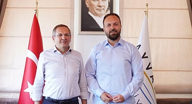 Karadağ Boşnak Demokrat Hareketi Genel Başkanı Sead Šahman, Ayvalık Belediye Başkanı Mesut Ergin’i Ziyaret Etti