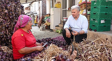 Milletvekili Canbey, Ballıpınar’da Mor Soğan Üreticileriyle Buluştu