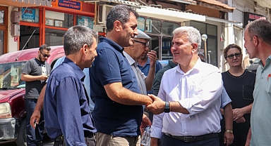 Mustafa Canbey Balya’da Esnafla Buluştu