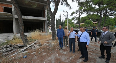 Vali İsmail Ustaoğlu, Savaştepe Mesleki ve Teknik Anadolu Lisesi İnşaat Alanında İncelemelerde Bulundu