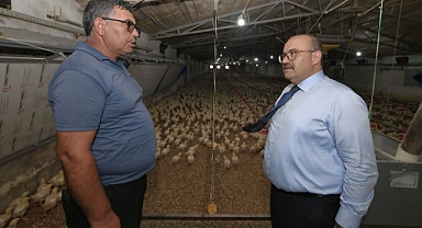 Vali Ustaoğlu, Savaştepe'de Tavuk Çiftliğinde Üretim Süreçlerini Yerinde İnceledi