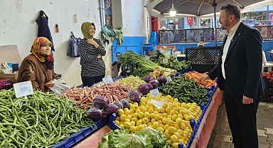 Aydemir, Havran’da Pazar Esnafıyla Buluştu