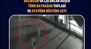 Balıkesir’de Çocukların Bayrak ve Atatürk Sevgisi Kameralara Yansıdı