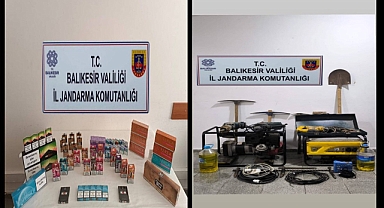 Balıkesir’de Jandarmadan Kaçakçılık Operasyonu: Çok Sayıda Malzeme Ele Geçirildi