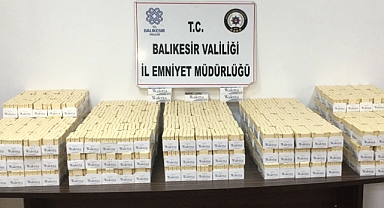 Balıkesir’de Kaçakçılık Operasyonu: 125 Bin Doldurulmuş Makaron Ele Geçirildi