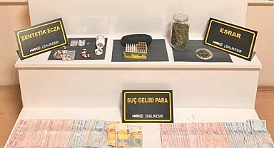Balıkesir'de Narkotik Operasyonu: Bonzai, Metamfetamin, Sentetik Ecza ve Ruhsatsız Fişekler Ele Geçirildi