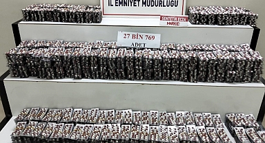 Balıkesir’in Burhaniye İlçesinde 27 Bin 769 Sentetik Ecza Ele Geçirildi