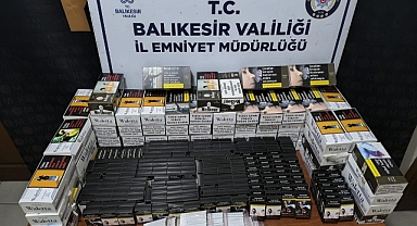 Bandırma’da Kaçakçılık ve Silah Operasyonu: Binlerce Makaron ve Tabanca Ele Geçirildi