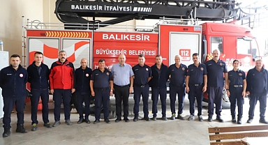 Başkan İbrahim Palaz’dan Gönen İtfaiyesine İtfaiye Haftası Ziyareti