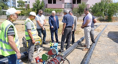 Burhaniye’de Altyapı Yenileme Çalışmaları Hızla Devam Ediyor