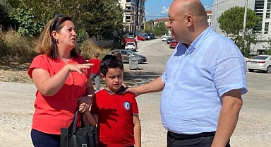 Gönen Belediye Başkanı İbrahim Palaz, Gündoğdu Mahallesi’nde Çalışmaları İnceledi