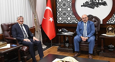 İller İdaresi Genel Müdürü Vali Mehmet Emin Bilmez’den Vali İsmail Ustaoğlu’na Ziyaret