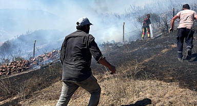 Karesi Yaylacık Malellesi’nde Arazi Yangını