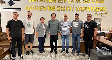 Sındırgı Belediye Başkanı Serkan Sak, Mimarlar Odası Heyetini Ağırladı