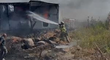 Sındırgı Küçükbükü Mahallesi’nde Hayvan Damında Yangın