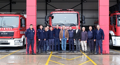 Susurluk Belediyesi İtfaiyecilik Haftası Kapsamında İtfaiye Teşkilatını Ziyaret Etti
