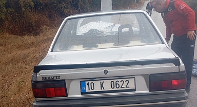 Susurluk Buzağılık Mahallesi’nde Tek Taraflı Trafik Kazası