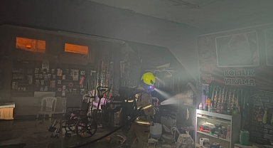 Susurluk’ta İş Yerinde Yangın Çıktı