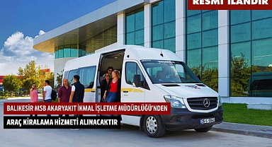BALIKESİR MSB AKARYAKIT İKMAL İŞLETME MÜDÜRLÜĞÜ'NDEN