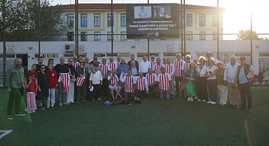Ayvalıkgücü Belediyespor Efsaneleri İsmail Karayıldız ve Murat Taş Anıldı