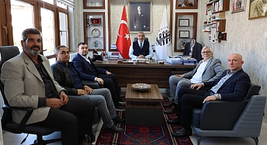 Balıkesir Damızlık Sığır Yetiştiricileri Birliği’nden Balya Belediye Başkanı Orhan Gaga’ya Ziyaret