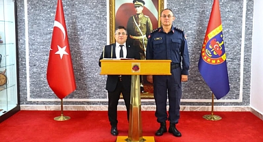 Balıkesir Üniversitesi Rektörü Prof. Dr. Yücel Oğurlu’dan İl Jandarma Komutanı Murat Özer’e Ziyaret