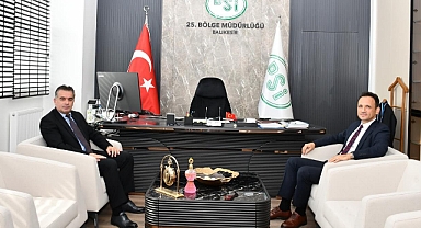 Balıkesir Vergi Mahkemesi Başkanı Volkan Erdoğdu, DSİ 25. Bölge Müdürlüğünü Ziyaret Etti