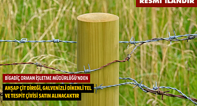 BİGADİÇ ORMAN İŞLETME MÜDÜRLÜĞÜ'NDEN