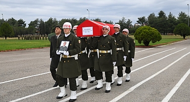 Edremit’te Hayatını Kaybeden Uzman Çavuş Kemal Ekri, Törenle Memleketine Uğurlandı