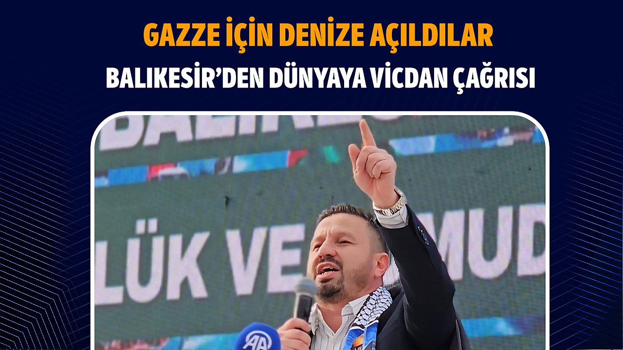 Gazze İçin Denize Açıldılar: Balıkesir'den Dünyaya Vicdan Çağrısı